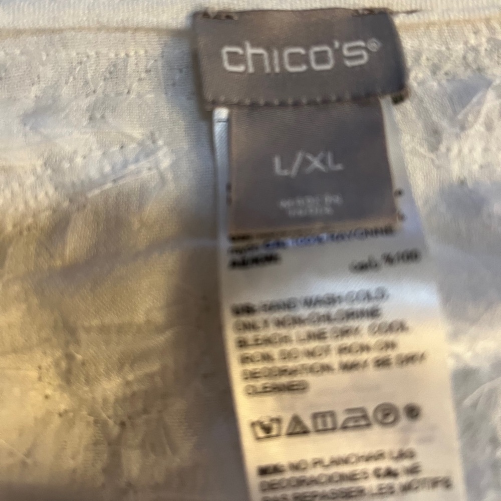 Chicos beaded top size L/XL - Picture 4 of 4